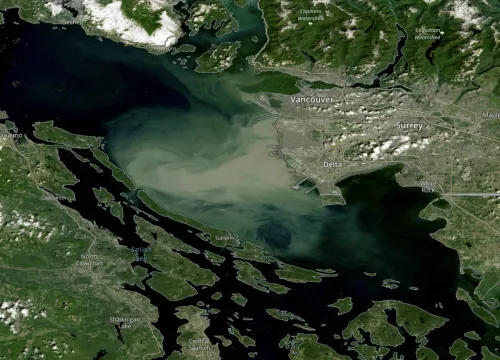 The Fraser River on July 19, 2022